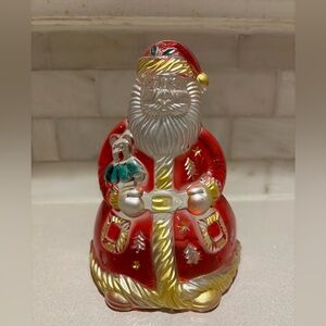 VINTAGE ORIGINAL WALTHER-GLAS WINTER DREAMS SANTA CANDLE HOLDER